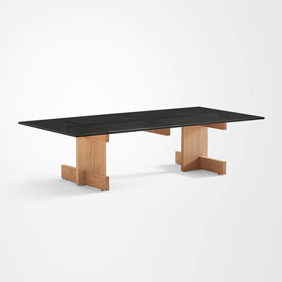 Rectangle Modern Coffee Table Oak Glass Small Coffee Table