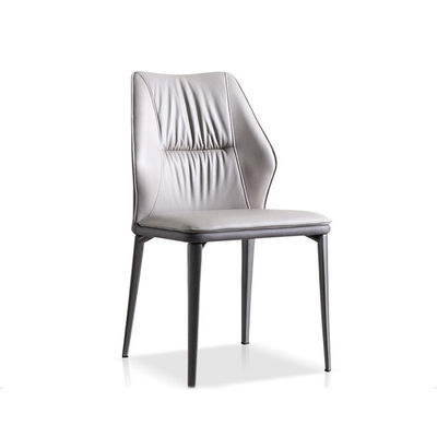 Dining Room Metal Dining Table Leather Upholstery High Back Chair For Restaurants