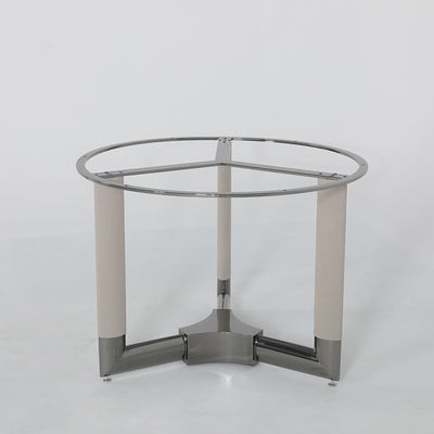 Grey Round Marble Kitchen Table Customized Circle Marble Dining Table