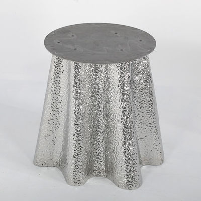 Customized Marble Round Dining Table For 6 Marble Top Metal Legs
