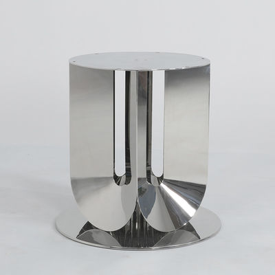 Sleek Steel Marble Top Dining Table With Gold Legs Dia 1500*750mm