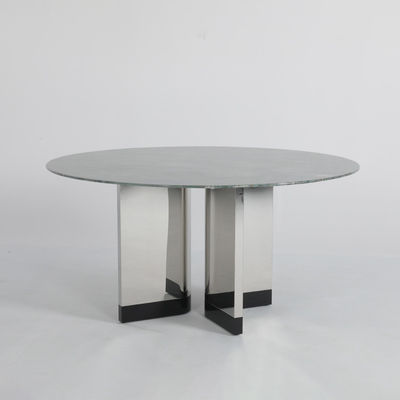 Mirrored Marble And Iron Dining Table Round Marble Table With Gold Base