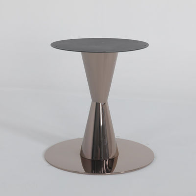 Stainless Marble Stone Dining Table Rose Gold Marble Top Dining Set