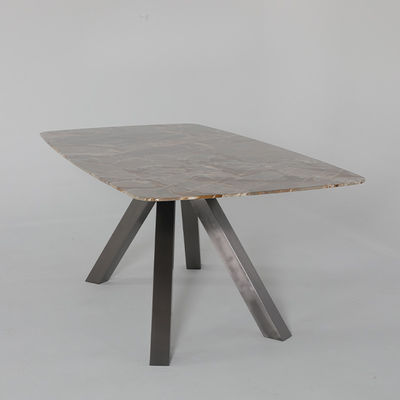 Iron Base Round Marble Bistro Table Artificial Marble High Top Table