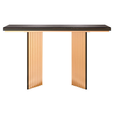 Oem Stainless Steel Console Table Dark Oak Legs Villa And Living Room Use