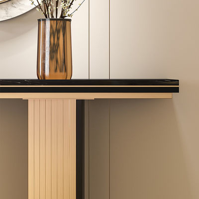 Oem Stainless Steel Console Table Dark Oak Legs Villa And Living Room Use