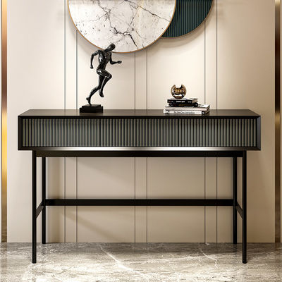 Oak Marble Top Console Table With Drawers Slim Marble Console Table
