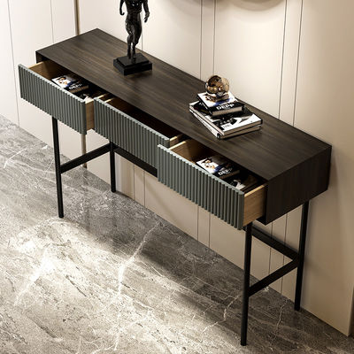 Oak Marble Top Console Table With Drawers Slim Marble Console Table