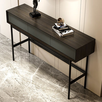 Oak Marble Top Console Table With Drawers Slim Marble Console Table