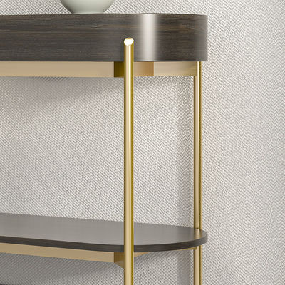 Gold Long Marble Console Table Villa Marble Entryway Console Table