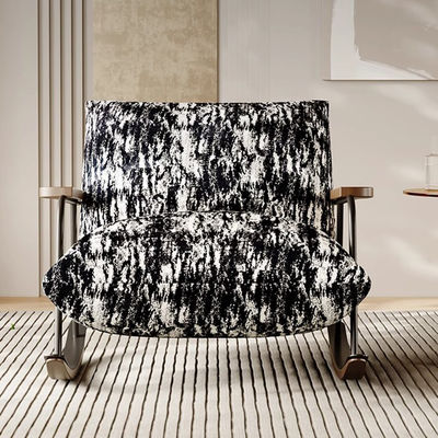 Wood Metal Velvet Upholstered Dining Chairs Fabric Accent Chair Velvet