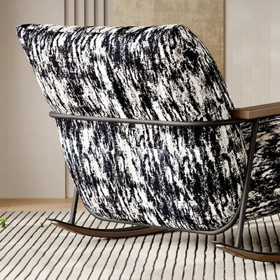 Wood Metal Velvet Upholstered Dining Chairs Fabric Accent Chair Velvet