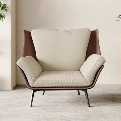 Solid Wooden Frame Velvet Fabric Chair Modern Beige Velvet Dining Chairs