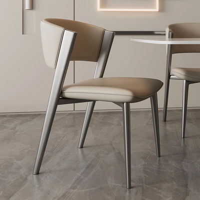 Fabric Leather And Metal Dining Chairs Leather Upholstered Dining Chair