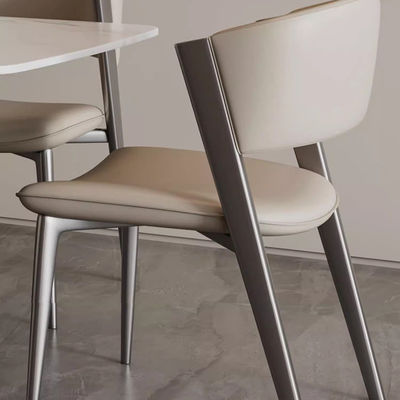 Fabric Leather And Metal Dining Chairs Leather Upholstered Dining Chair