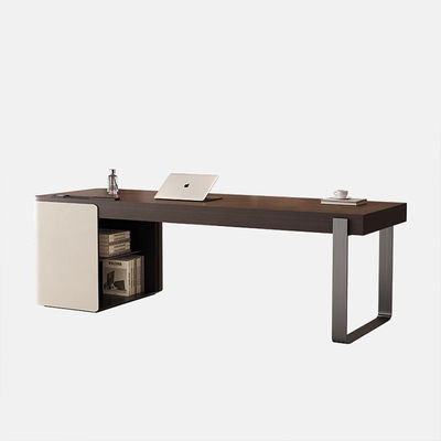 Rectangle Wooden Study Table Stainless Steel Oak Study Table