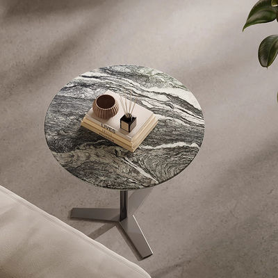 Marble Top Stainless Side Table Bedroom Stainless End Table