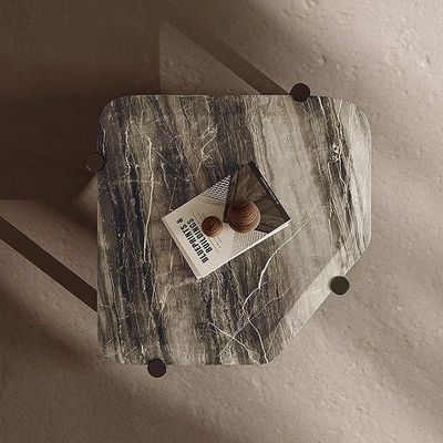 Room Metal Marble Side Table Hotel Metal And Marble End Table