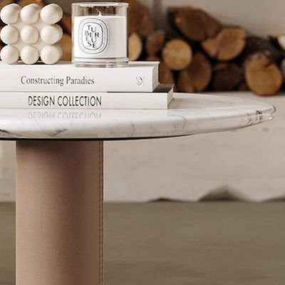 Rose Gold Stainless Steel End Table Marble Top Ss Side Table Small