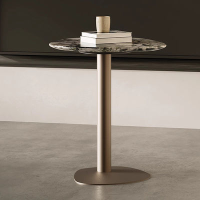 Gold Metal And Marble Side Table Brushed Marble And Metal End Table