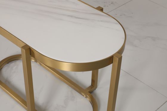Modern Marble Iron Hotel Coffee Mugs with Brushed Gold Base and Customizable Top