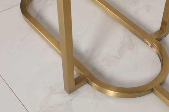 Modern Marble Iron Hotel Coffee Mugs with Brushed Gold Base and Customizable Top