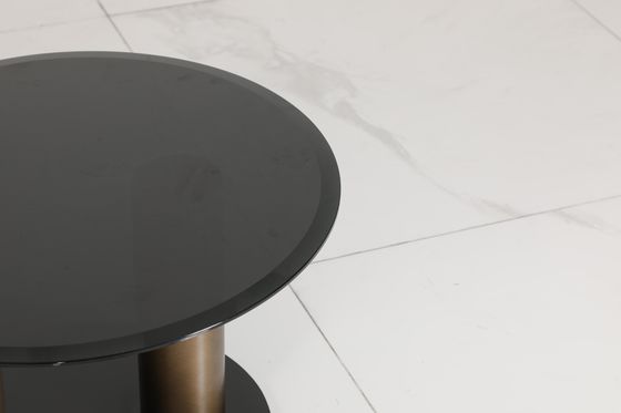 Modern Coffee Table Luxurious Assembled Glass And Metal Furniture for Home Decor