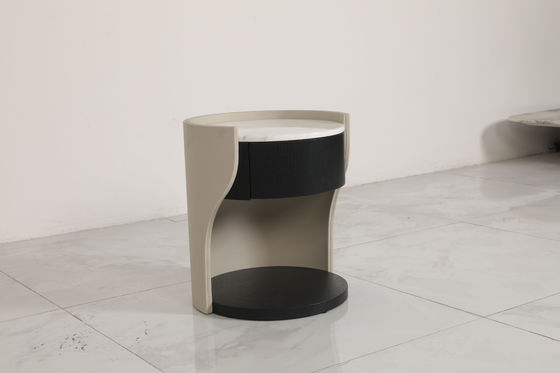 Marble Top Wood Base End Table Customized For Your Business