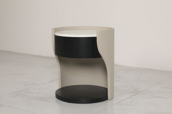 Marble Top Wood Base End Table Customized For Your Business