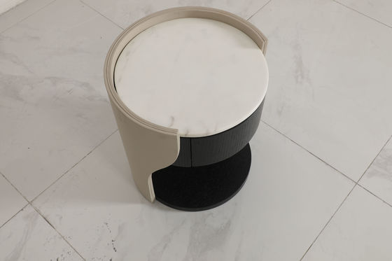 Marble Top Wood Base End Table Customized For Your Business