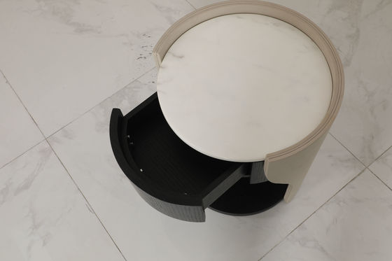 Marble Top Wood Base End Table Customized For Your Business