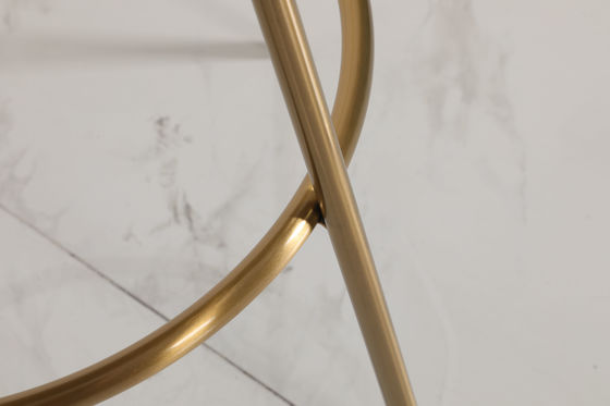 Stainless Steel Bar Chair With Leather Seat High Backrest