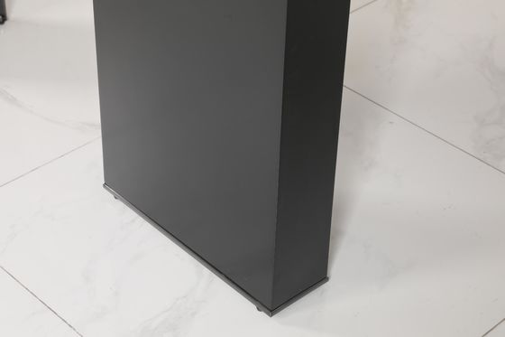 Customized Size Entrance Console Table With Natural Finish Option Glass Top
