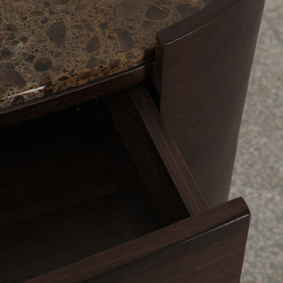 Modern Customized Cabinet Console Table With Natural Mable Tops Drawers Cupboard