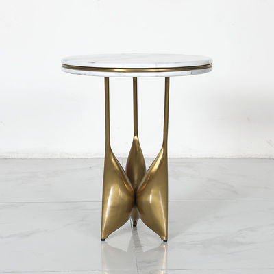 Dia 500*550mm Ss Side Table Satin Finish In Living Room