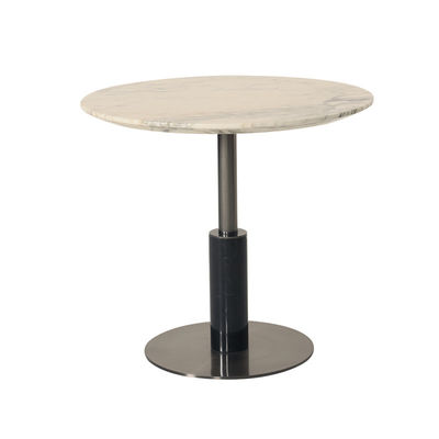 Living Room Matt Gold Stainless Steel Side Table Customized Top