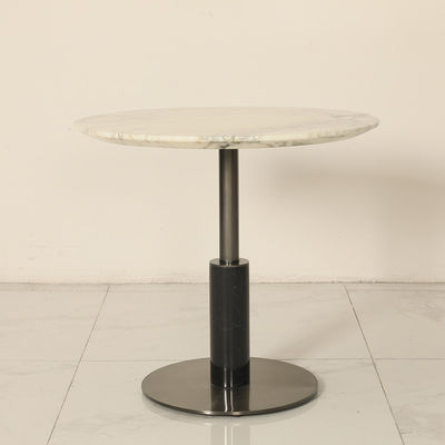 Living Room Matt Gold Stainless Steel Side Table Customized Top