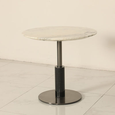 Living Room Matt Gold Stainless Steel Side Table Customized Top