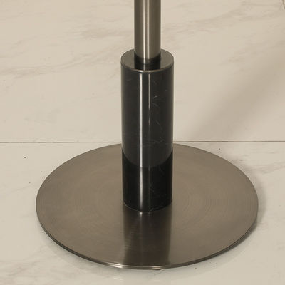 Living Room Matt Gold Stainless Steel Side Table Customized Top