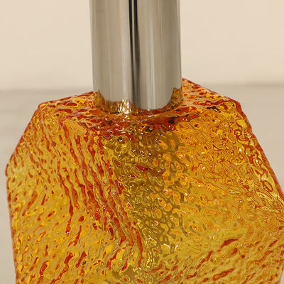 Agate Top Shiny Finish Stainless Steel Round End Table Gold Metal Base Glass Pillar